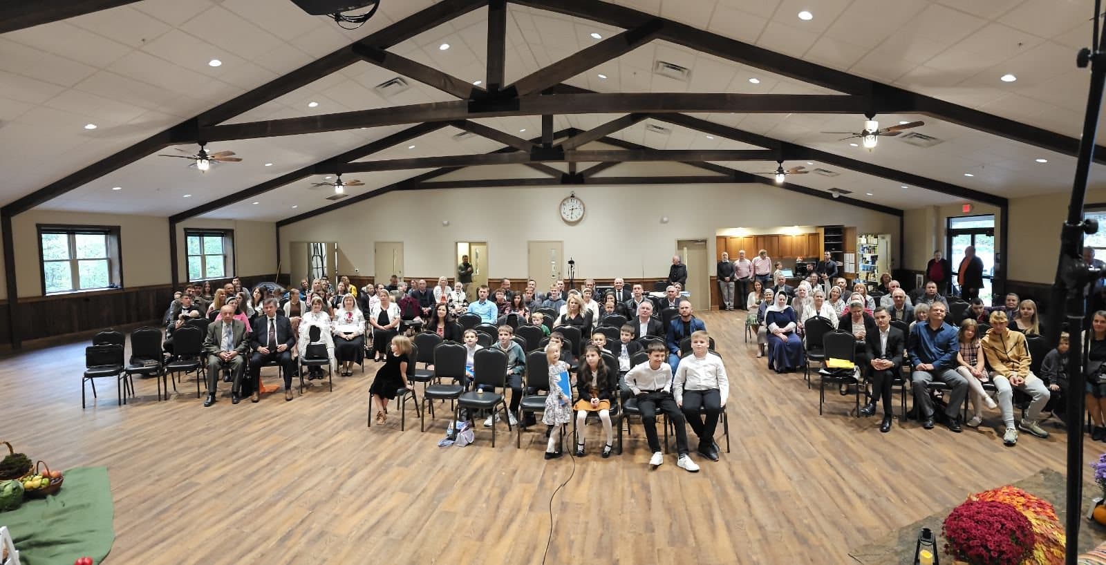 Our congregation gathered together for Sunday worship